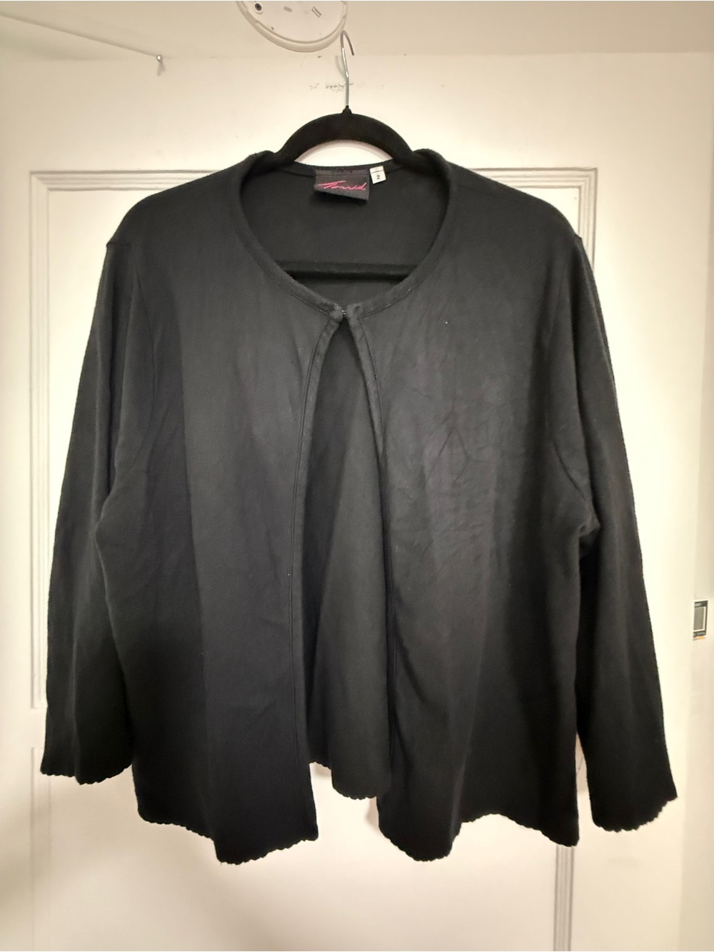 Vintage Torrid Women’s Black Lightweight Open Cardigan Jacket 2X